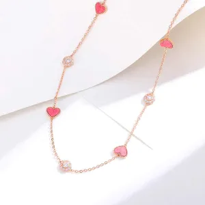 مجموعة مجوهرات عصرية للبيع بالجملة من الكوارتز الورديWholesale Fashion Rose Quartz Jewelry Set