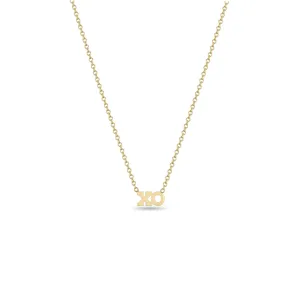 14k Itty Bitty XO Necklace