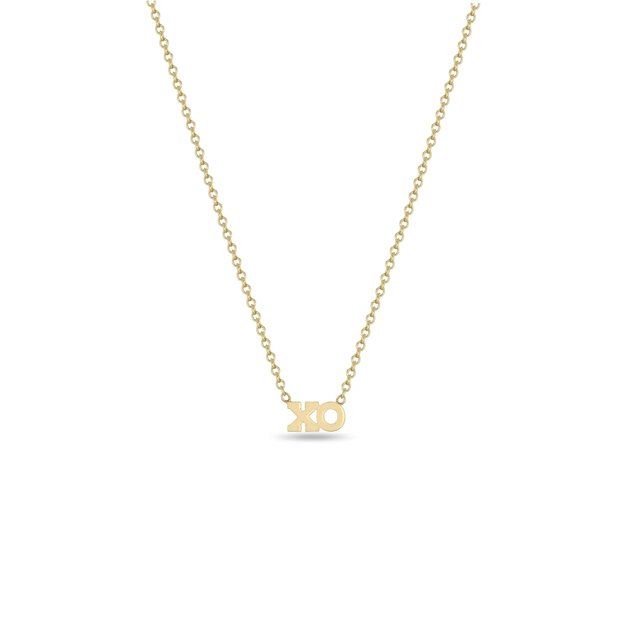 14k Itty Bitty XO Necklace