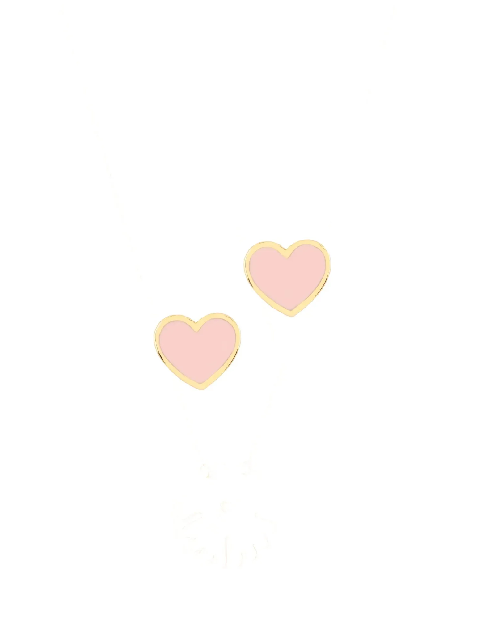 18K Gold Vivid Love Enamel Earrings