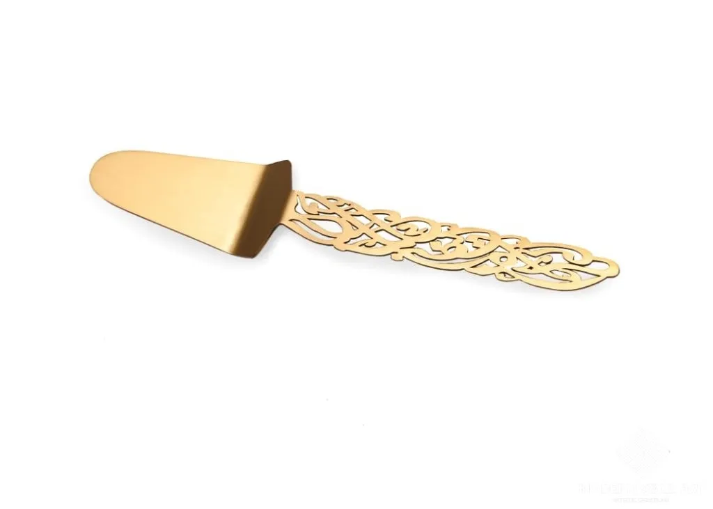 Calligraphy Metal Serving set