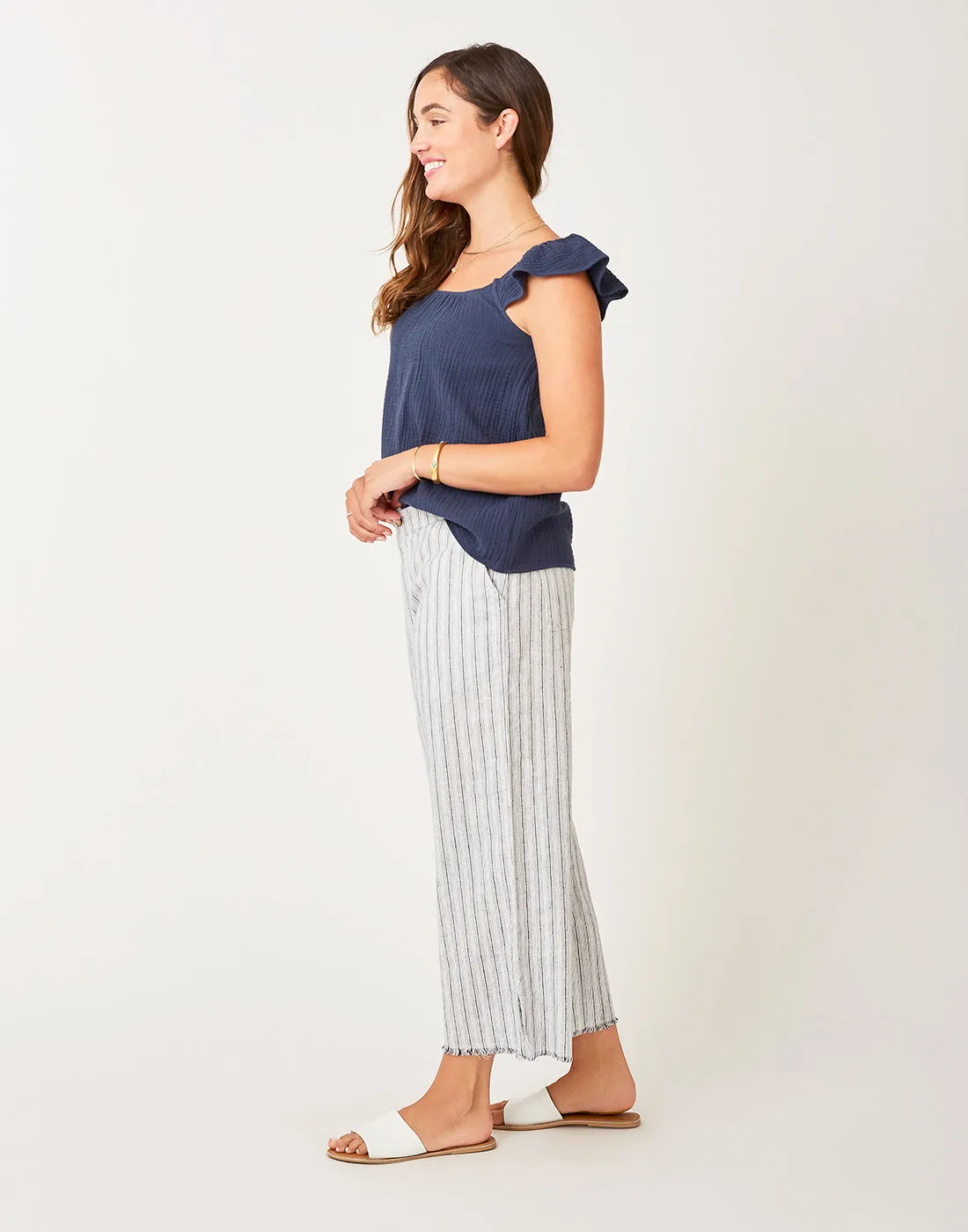 Corrine Top: Navy