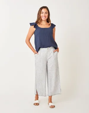Corrine Top: Navy