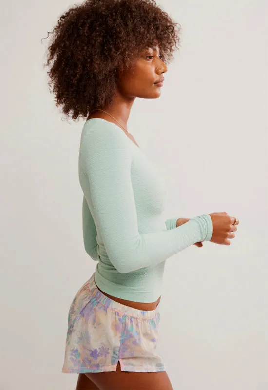 Free People - Love Letters Long Sleeve Harbor Grey