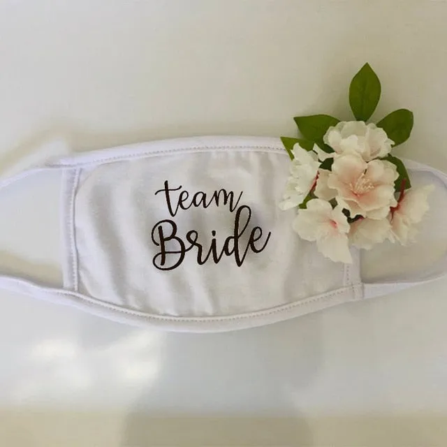 Groom Bride to be Masks - Bridesmaid gift Wedding engagement bachelorette party bridal shower Couple Honeymoon travel masks