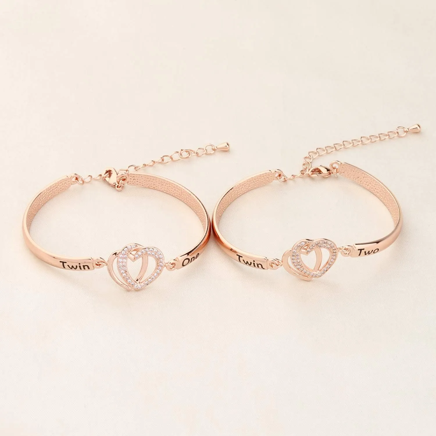 Gzrlyf Twin Bracelets Set - Sisters Jewelry Twins Gifts