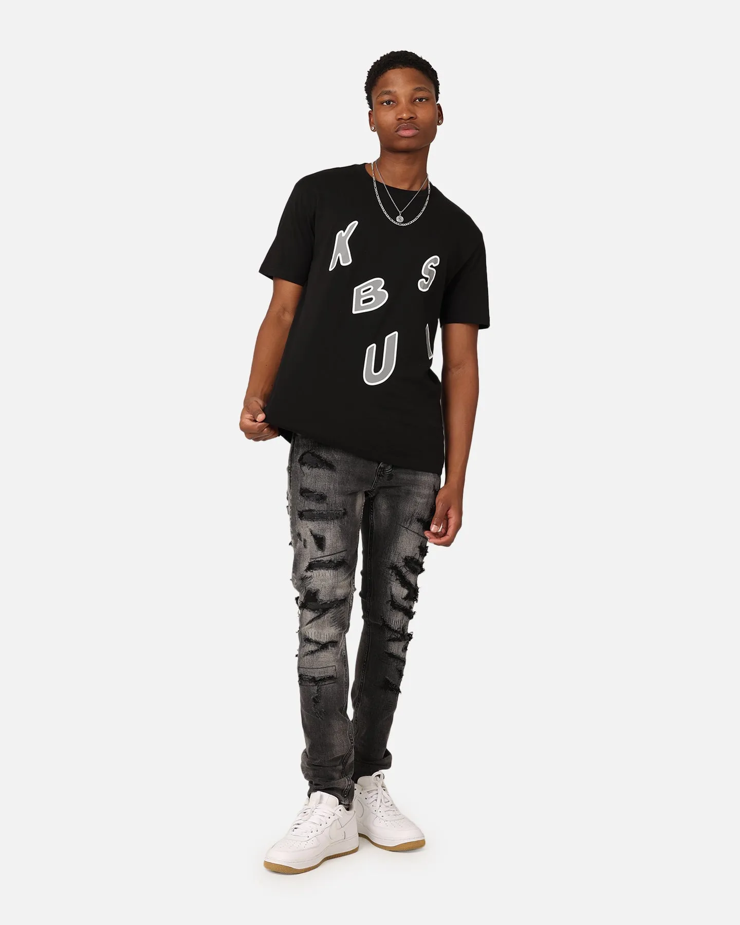 Ksubi Letters Kash T-Shirt Black