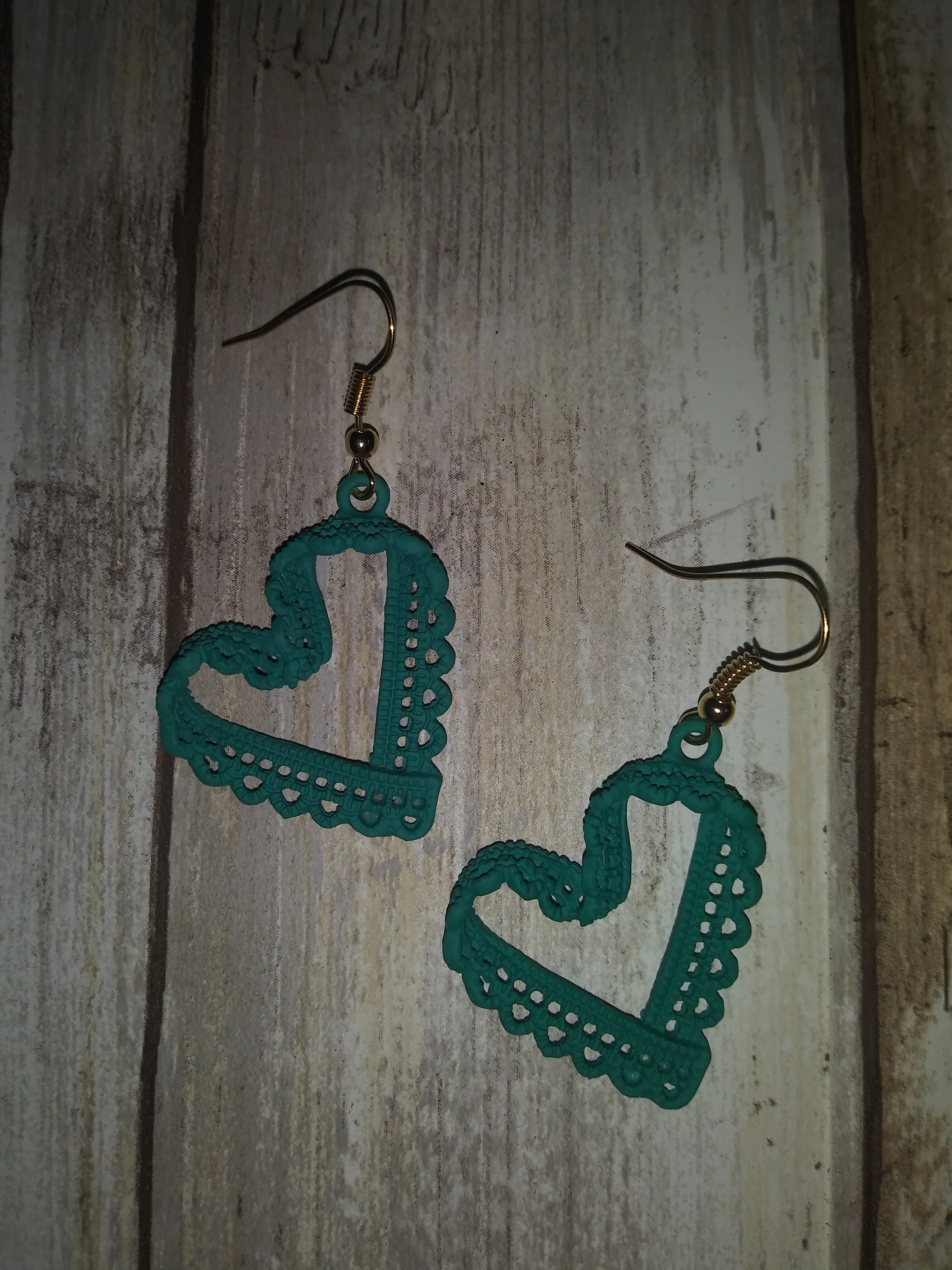 Lace Heart Earrings