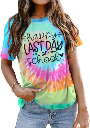 Last Day of School Teacher Shirt: Womens Teacher Life School T-Shirt School Graduation Tee Appreciation Gift