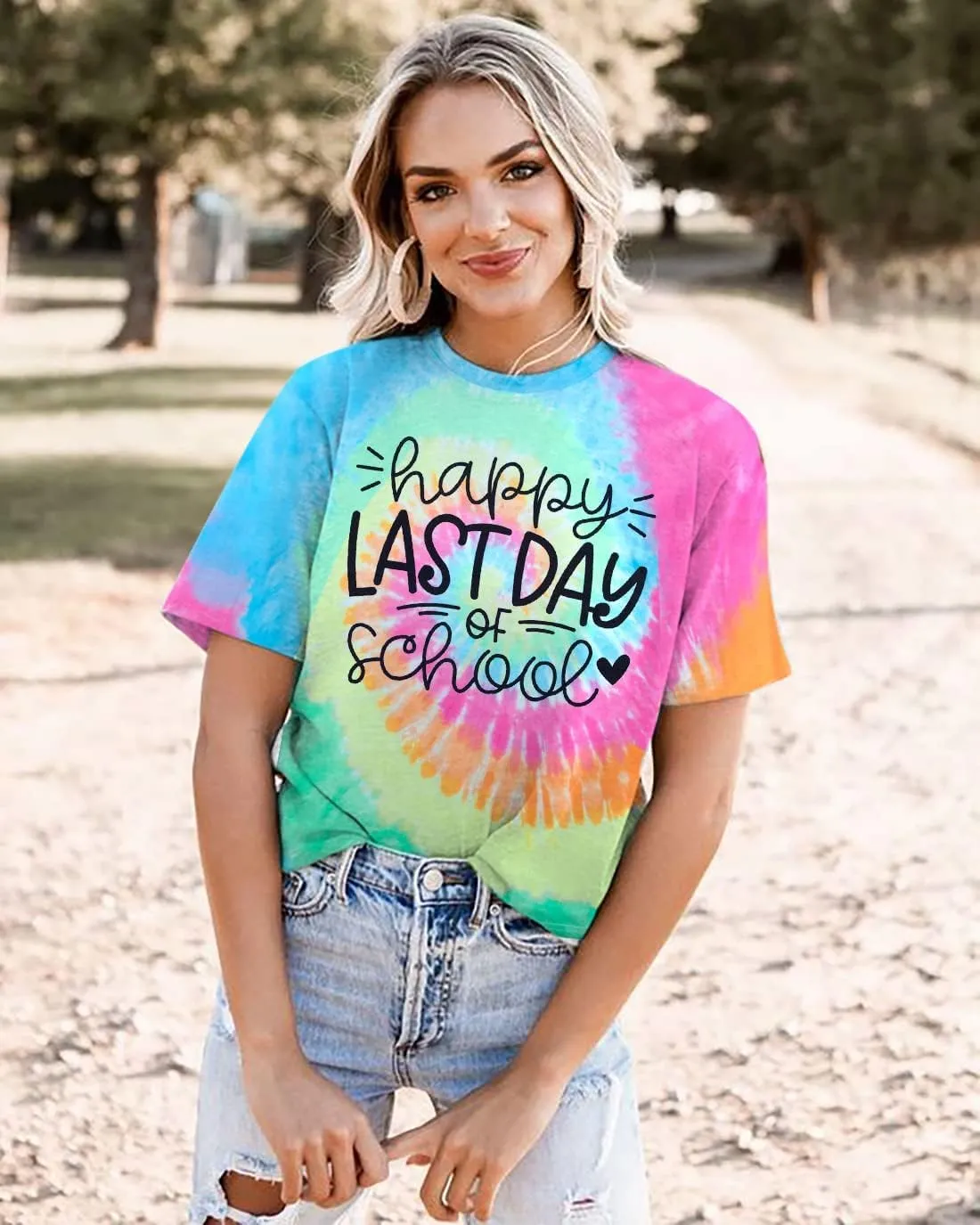 Last Day of School Teacher Shirt: Womens Teacher Life School T-Shirt School Graduation Tee Appreciation Gift