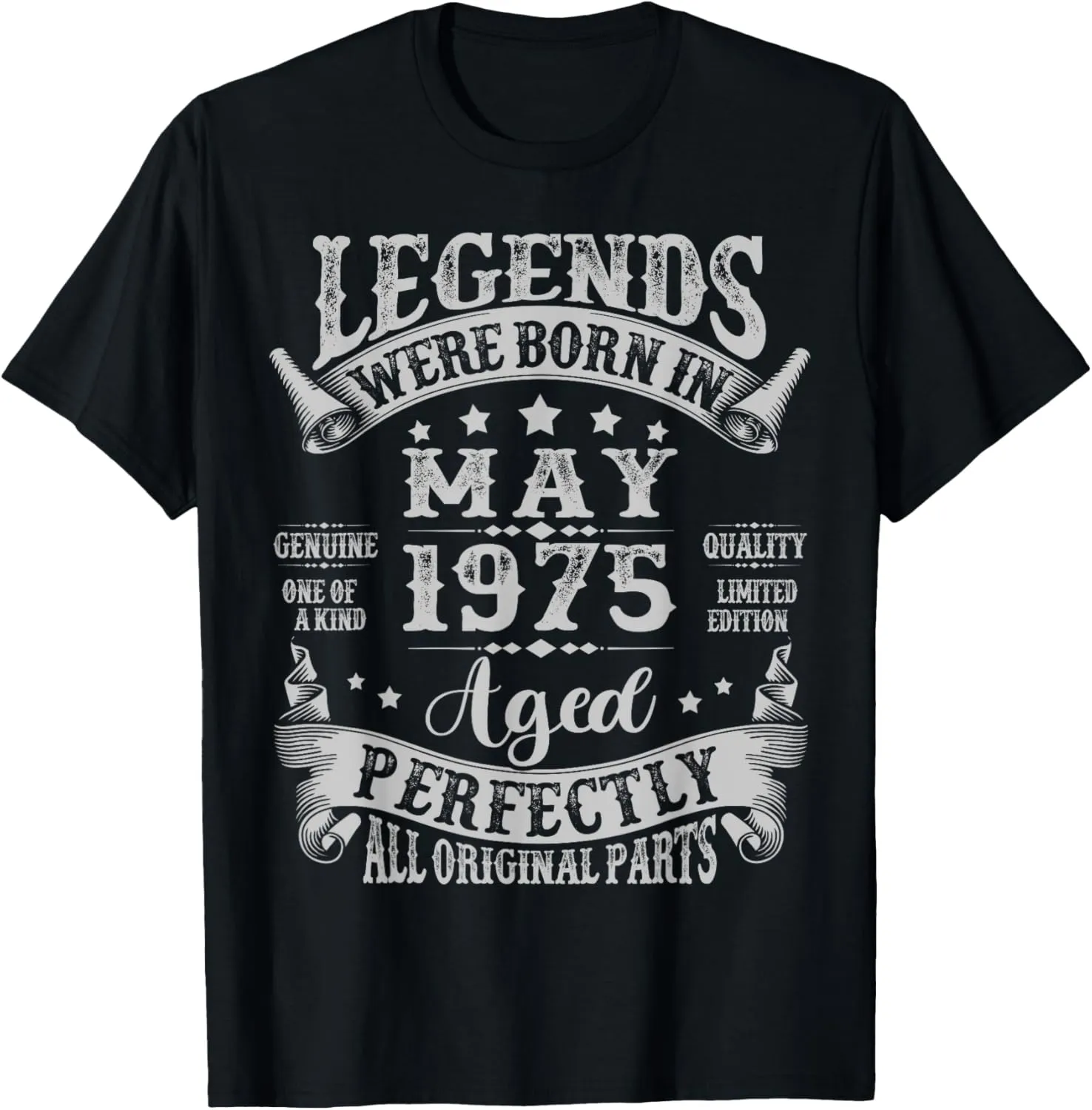 Legend Were Born in May 1975 Vintage 50th Birthday Men Women T-Shirt