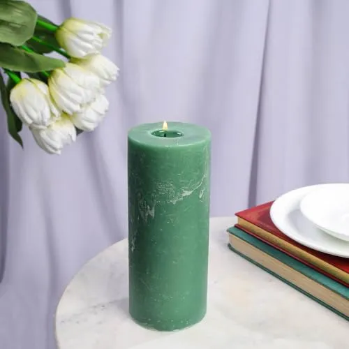 NIKSA HOMES Revive Mint Scented Candle | ‎Paraffin Wax | Scented Fresh, Cool, Aromatic, Strong | for Home Decoration, Occasion | Gift |Green | 700 GMS