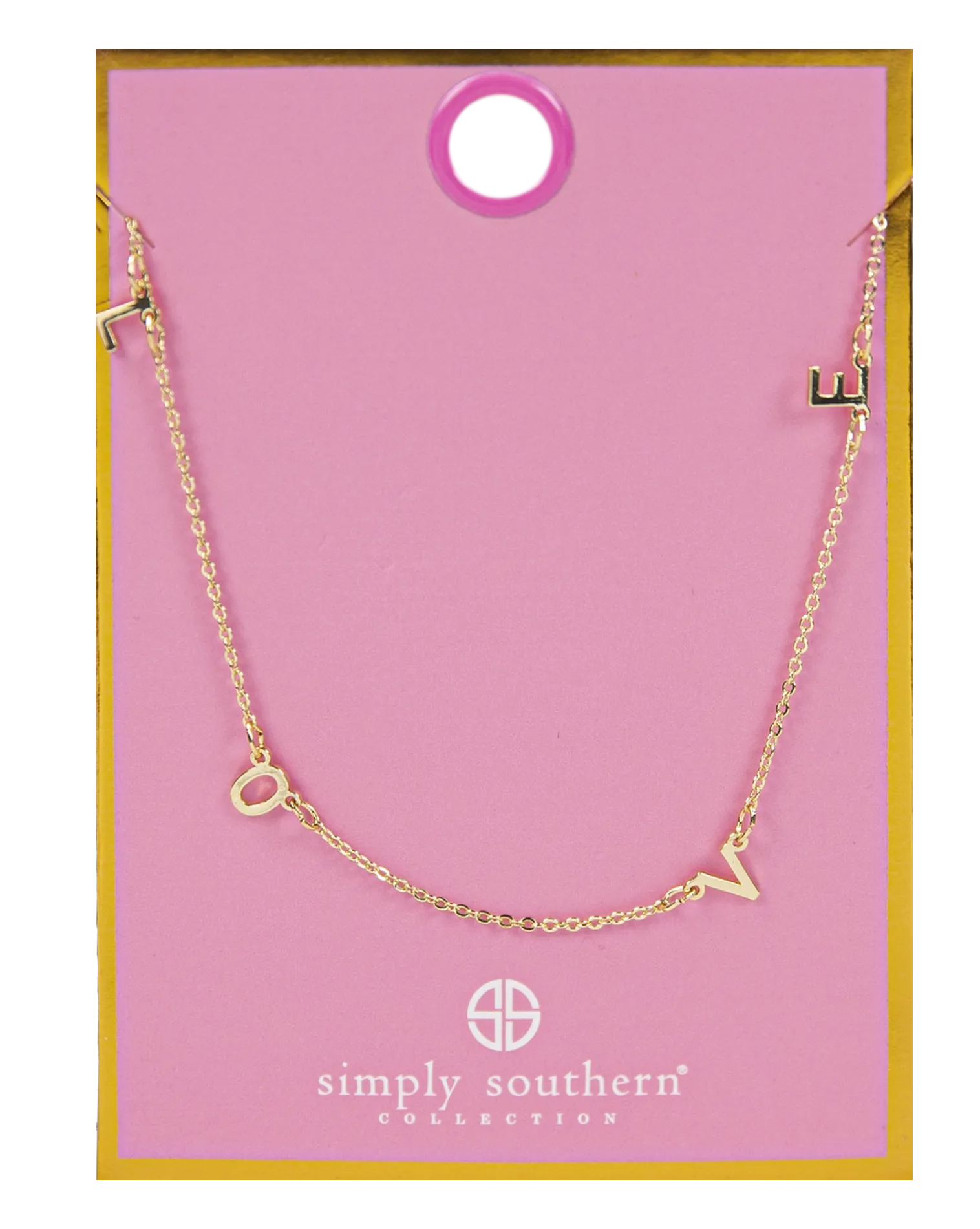 Simply Southern Dainty Necklace - Letters Love