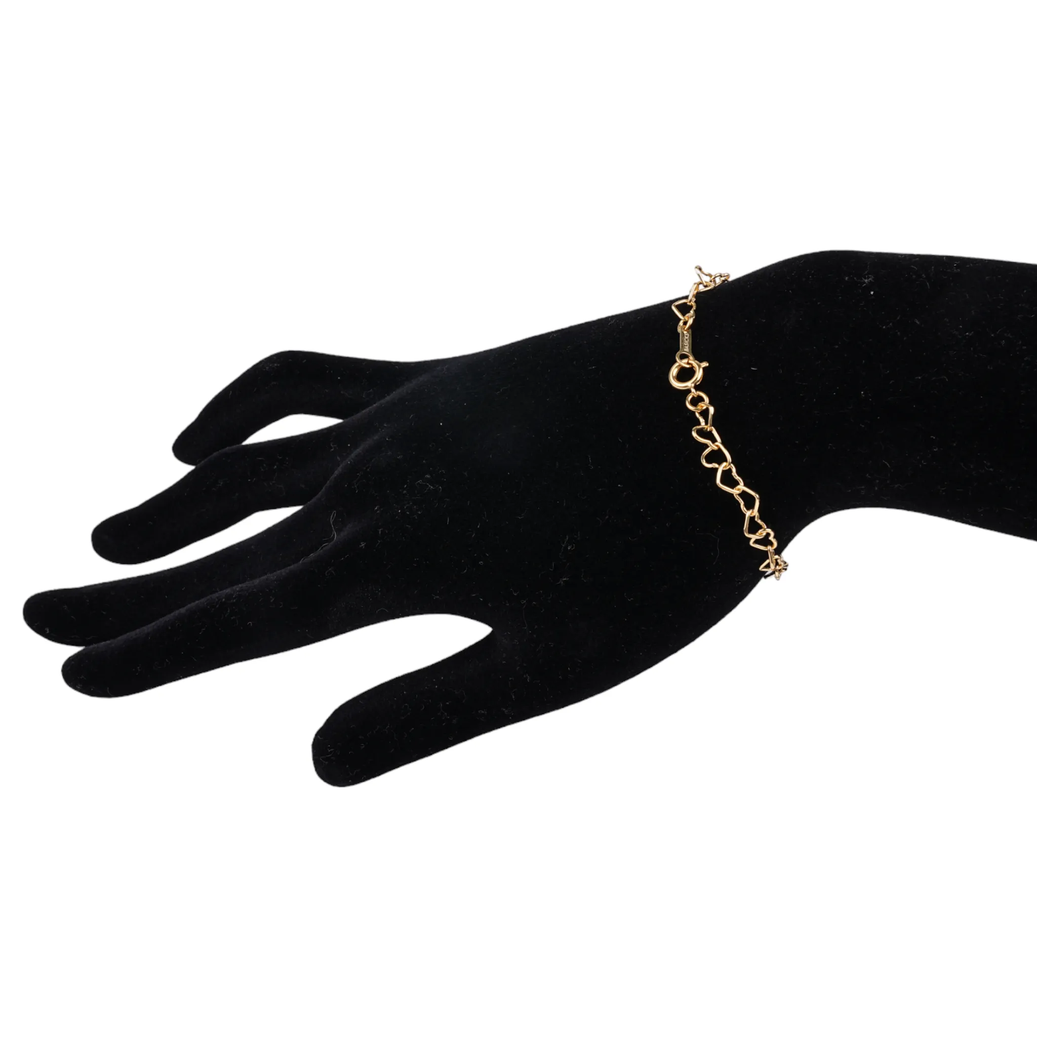 SUPER SMALL HEART SHAPED BRACELET / GOLD