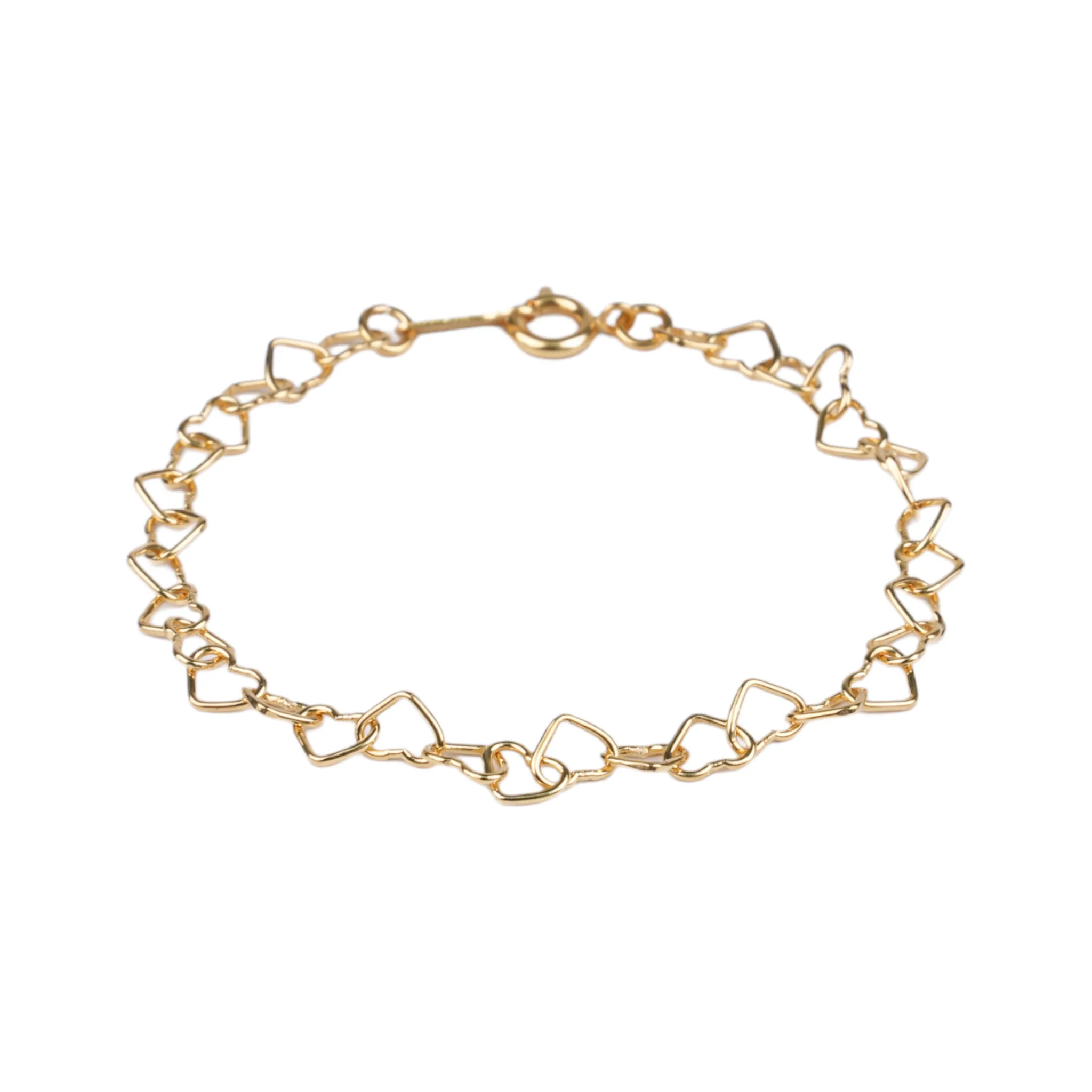 SUPER SMALL HEART SHAPED BRACELET / GOLD