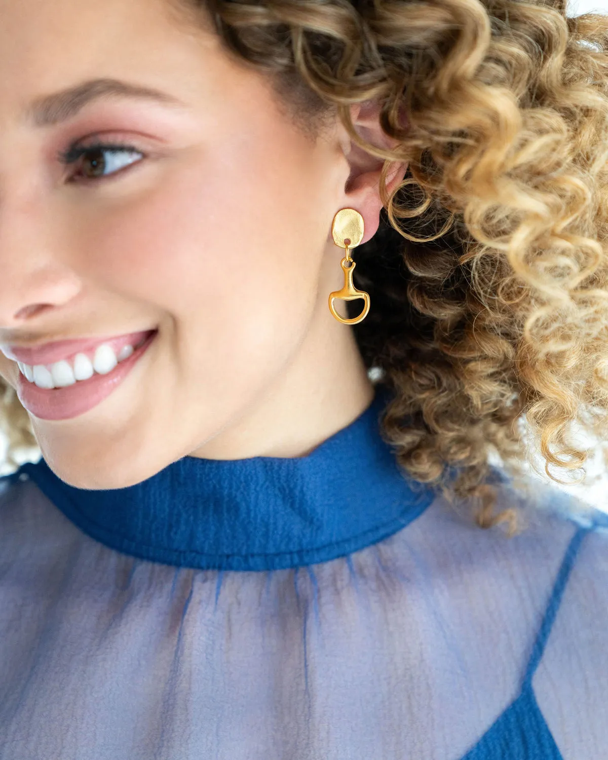 Susan Shaw Horse Bit Earrings