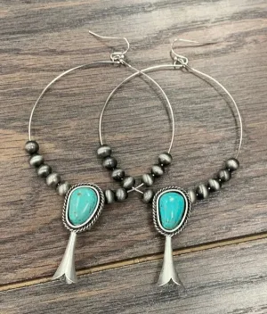 The Squash Blossom Hoop Earring
