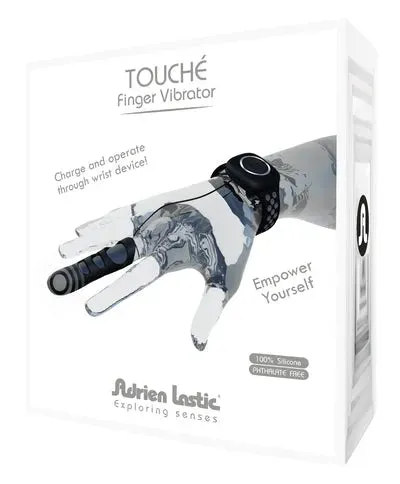 Touche Finger Vibrator Grey-Black