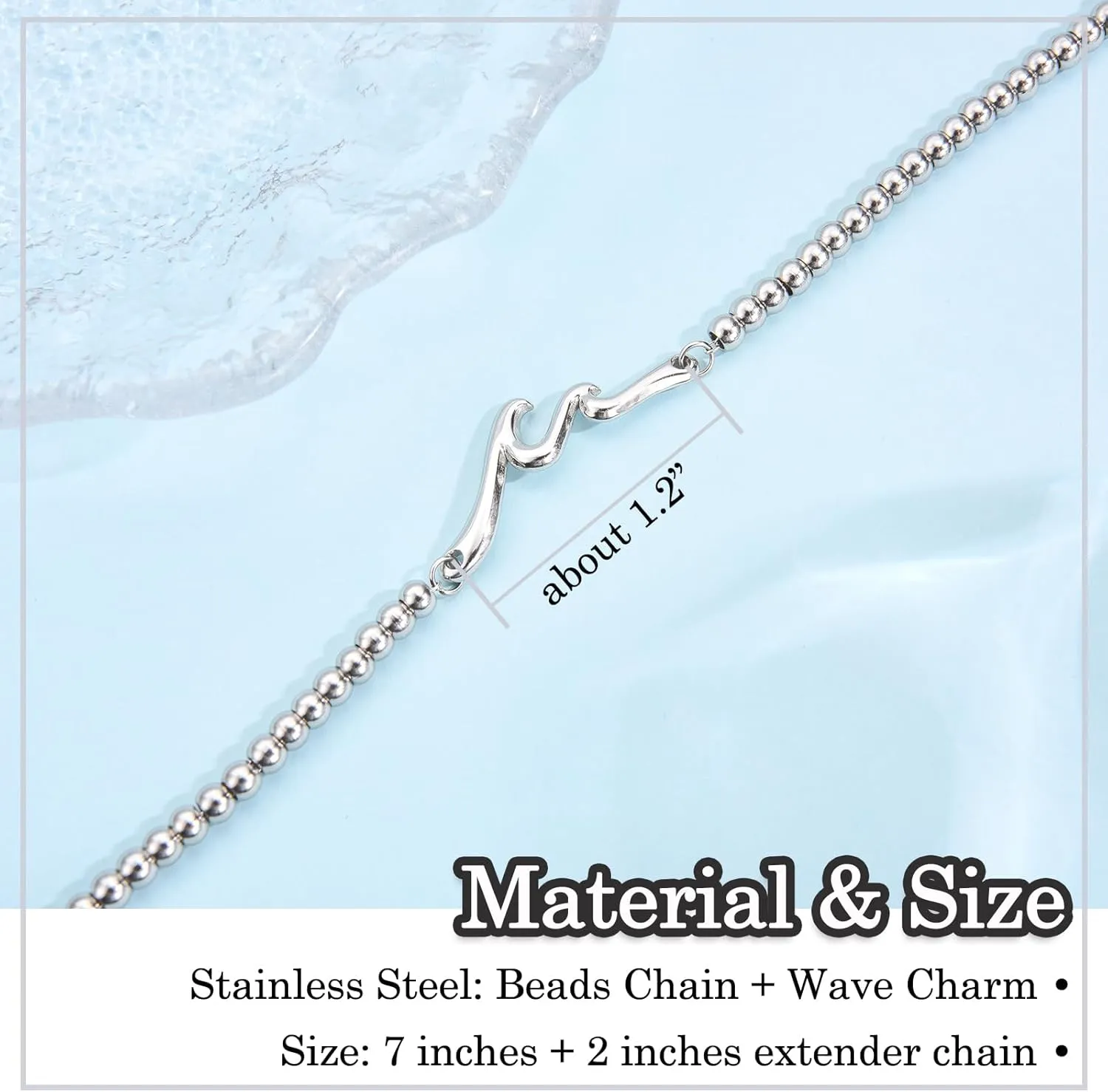 Wave Bracelet Gifts for Women, Christmas Birthday Mothers Valentines Anniversary Easter Basket Stocking Stuffers Gifts for Mom Grandma Wife Girlfriend Friend Sister