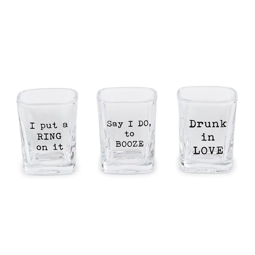 Wedding Party Shot Glass Set