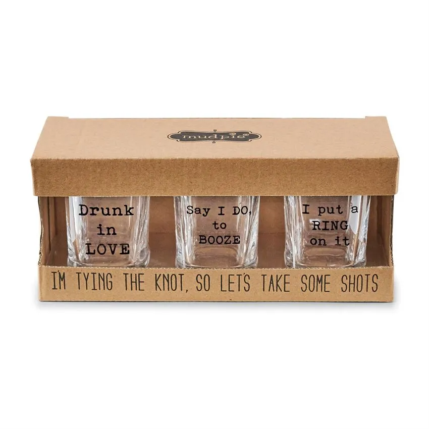 Wedding Party Shot Glass Set