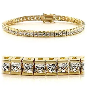 WildKlass Stainless Steel Western Bracelet Gold Women AAA Grade CZ Clear